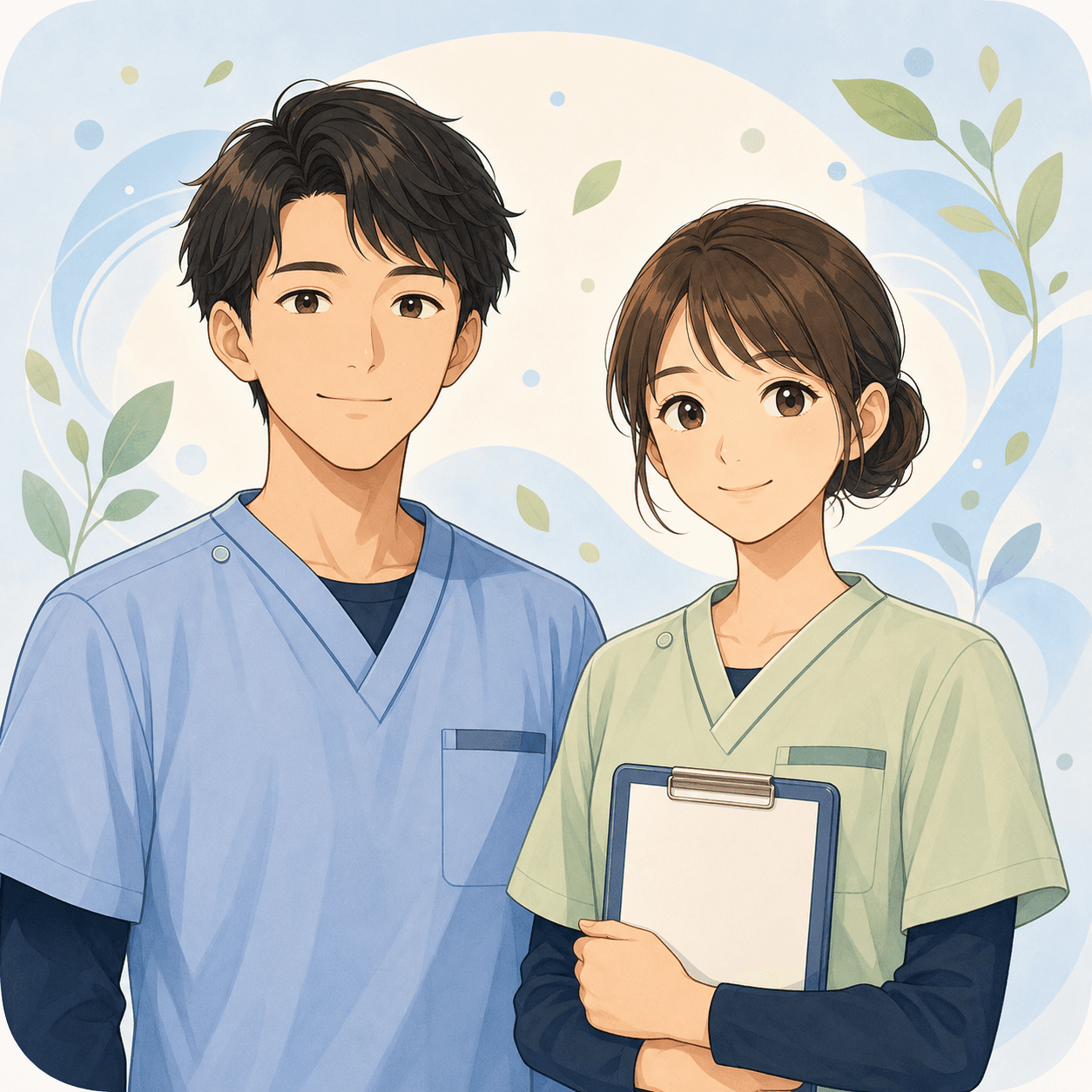 頼れる安定運用介護士のイラスト