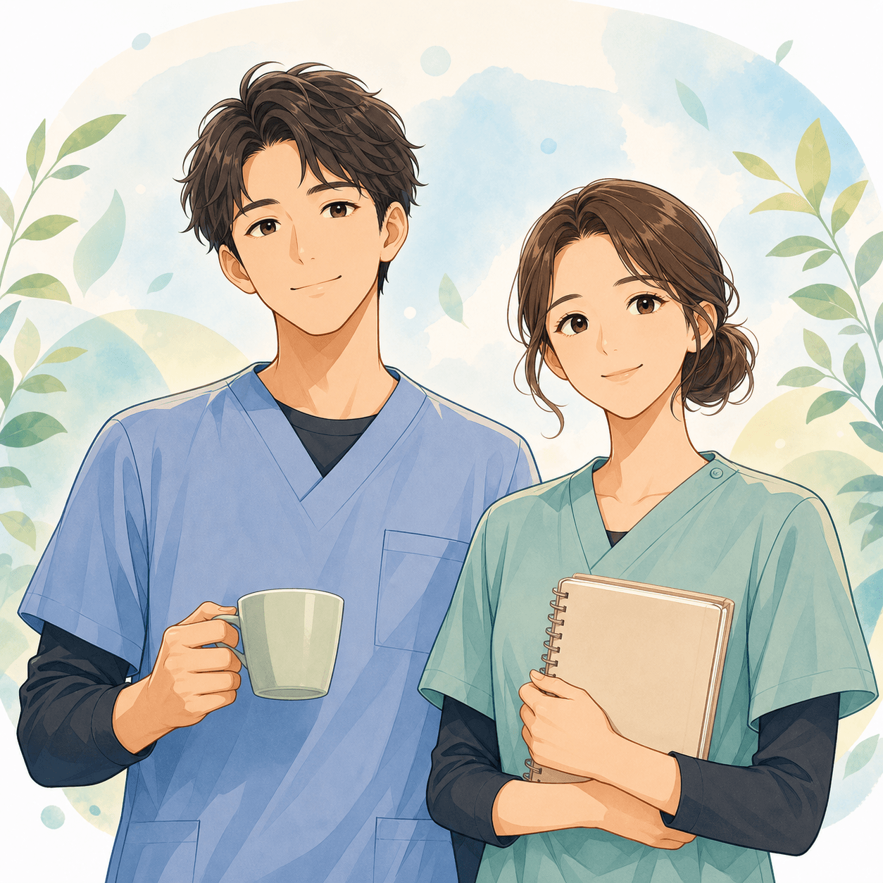 自分らしさ重視介護士のイメージイラスト